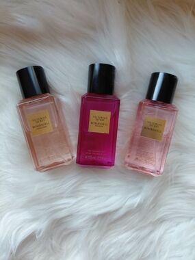 Victoria's Secret Bombshell Pink and Light Pink Body Mist Trio